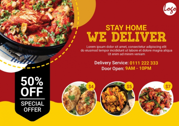 Desain dengan tampilan kartu pos untuk memberikan kesan personal